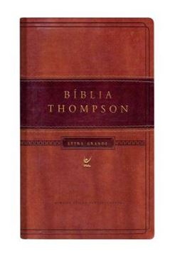 Imagem de BIBLIA THOMPSON - AEC - LETRA GRANDE - CP LUXO MARROM CLARO E ESCURO