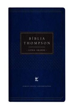 Imagem de BIBLIA THOMPSON - AEC - LETRA GRANDE - CP AZUL E PRETA