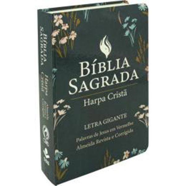 Picture of BIBLIA SAGRADA LETRA GIGANTE COM HARPA CRISTA - CAPA SEMIFLEXIVEL ILUSTRADA, FLORAL - 4ªED