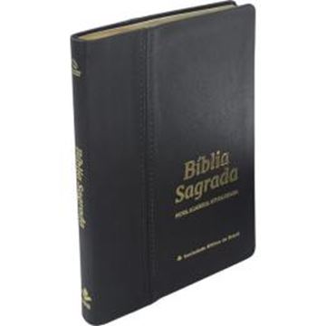 Imagem de BIBLIA SAGRADA SLIM - COURO LEGITIMO PRETA - 3ª ED