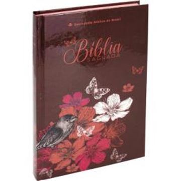 Imagem de BIBLIA SAGRADA ALMEIDA REVISTA E CORRIGIDA - CAPA FLORES