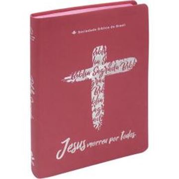 Imagem de BIBLIA LINHA OURO - CRUZ, CAPA PINK