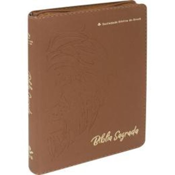 Picture of BIBLIA LINHA OURO - LEAO, CAPA CARAMELO COM ZIPER - 3ª ED