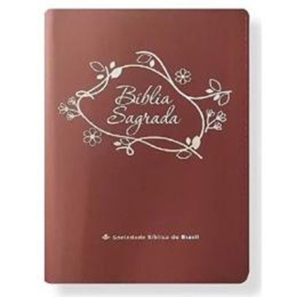 Picture of BIBLIA LINHA OURO - FLORES, CAPA VEMELHA, INDICE DIGITAL, BEIRA PINTADA E ZIPER - 4ª ED