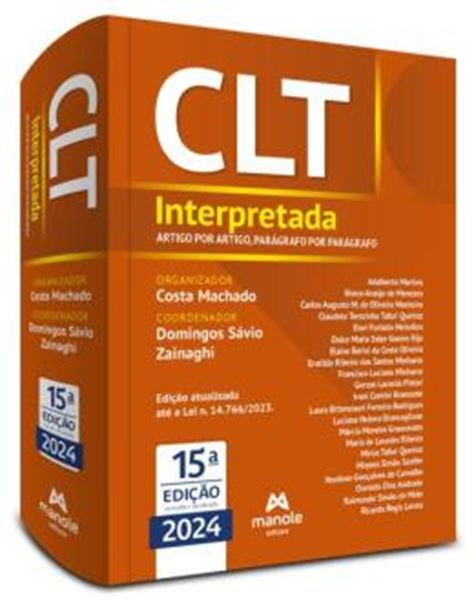 Picture of CLT INTERPRETADA - ARTIGO POR ARTIGO, PARAGRAFO POR PARAGRAFO - 15ª ED