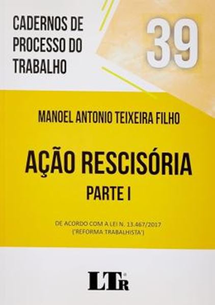 Picture of CADERNOS DE PROCESSO DO TRABALHO Nº 39