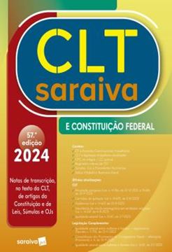 Imagem de CLT SARAIVA E CONSTITUICAO FEDERAL - 57ª ED
