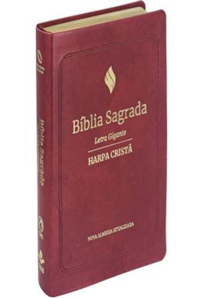 Picture of BIBLIA GRANDE HARPA CRISTA LUXO LETRA GIGANTE VINHO - NAA