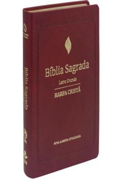 Picture of BIBLIA GRANDE HARPA CRISTA LUXO LETRA GRANDE VINHO - NAA