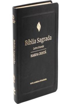 Imagem de BIBLIA GRANDE HARPA CRISTA LUXO LETRA GRANDE PRETA - NAA