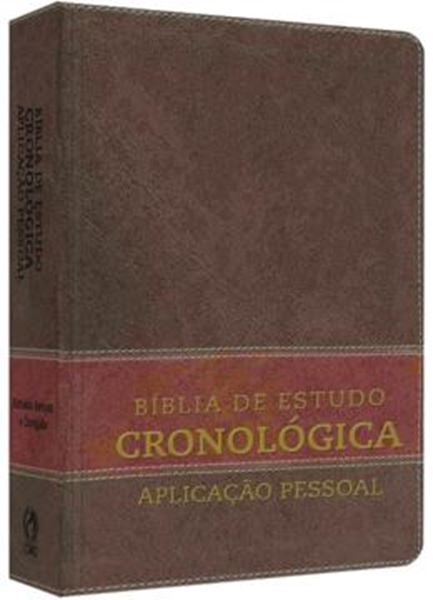 Picture of BIBLIA DE ESTUDO CRONOLOGICA - APLICACAO PESSOAL - TARJA MARROM