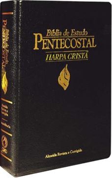 Imagem de BIBLIA DE ESTUDO PENTECOSTAL - MEDIA LUXO - HARPA - PRETA