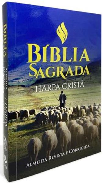 Picture of BIBLIA GRANDE HARPA CRISTA SLIM BROCHURA REBANHO (AZUL)
