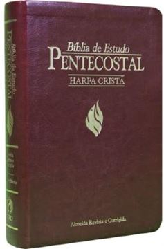 Imagem de BIBLIA DE ESTUDO PENTECOSTAL - MEDIA LUXO HARPA VINHO