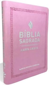 Imagem de BIBLIA GRANDE HARPA CRISTA SLIM LUXO (ROSA CLARO)