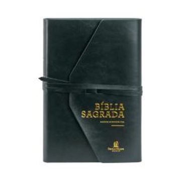 Imagem de BIBLIA ACF - LETRA GRANDE COM FECHAMENTO EM TIRA, COUROSOFT VERDE ARTESANAL, LEITURA PERFEITA - ALMEIDA CORRIGIDA FIEL