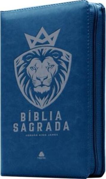 Picture of BIBLIA SAGRADA KING JAMES COM ZIPER - AZUL