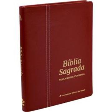 Imagem de BIBLIA SAGRADA SLIM - CAPA EM COURO LEGITIMO