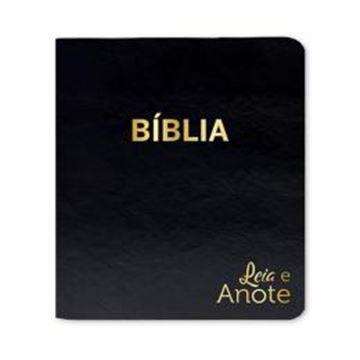 Imagem de BIBLIA NVI — LEIA E ANOTE - LUXO - PRETA DOURADA