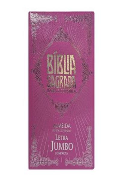 Picture of BIBLIA JUMBO ARC COM HARPA E CORINHOS - COVERBOOK - COMPACTA - ROSA