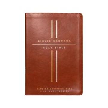 Imagem de BIBLIA BILINGUE - PORTUGUES/INGLES - ACF/KJV - COURO-SOFT MARROM - LEITURA PERFEITA