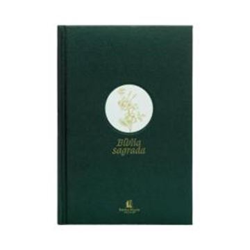 Imagem de BIBLIA SLIM NVI - LETRA GRANDE - TECIDO VERDE SOBRE CAPA DURA - FLOR MINIMALISTA
