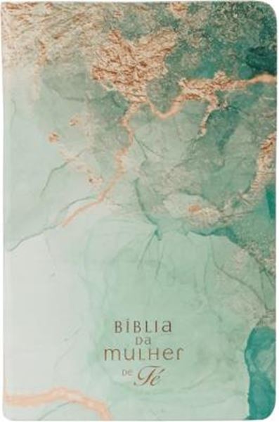 Picture of BIBLIA DA MULHER DE FE, NVI, COURO SOFT, MARMORIZADA