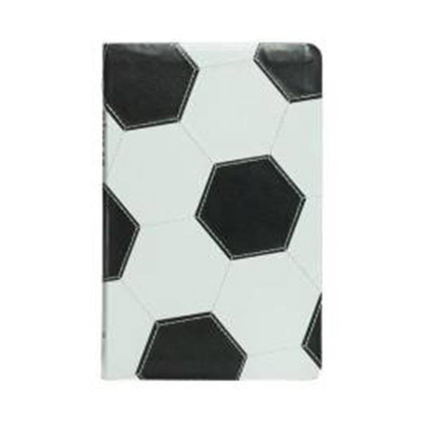 Picture of BIBLIA NVI SLIM, CAPA DE FUTEBOL, COURO-SOFT PRETO E BRANCO, LUXO