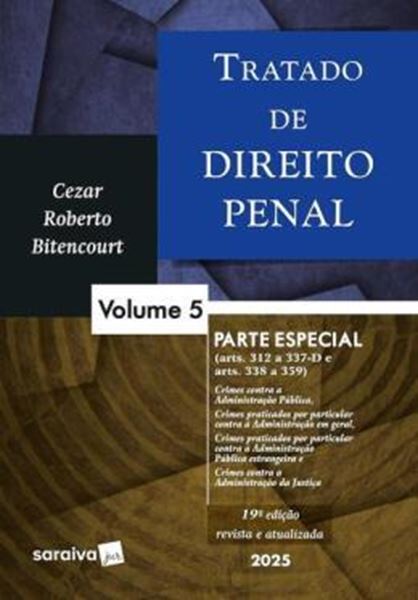 Picture of TRATADO DE DIREITO PENAL - VOL. 5 - PARTE ESPECIAL - 19ª ED.