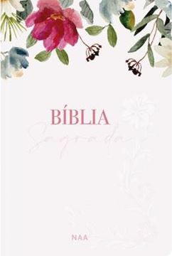 Imagem de BIBLIA SAGRADA NAA - FLORES ROSA