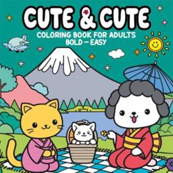 Picture of CUTE & CUTE COLORING BOOK FOR ADULTS - LIVRO DE COLORIR - BOLD-EASY - VOL. 4