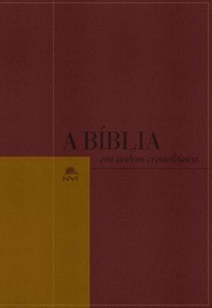 Picture of BIBLIA NVI EM ORDEM CRONOLOGICA - CAPA VERMELHO E MOSTARDA