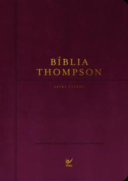 Imagem de BIBLIA THOMPSON - LETRA GRANDE - CAPA LUXO VINHO