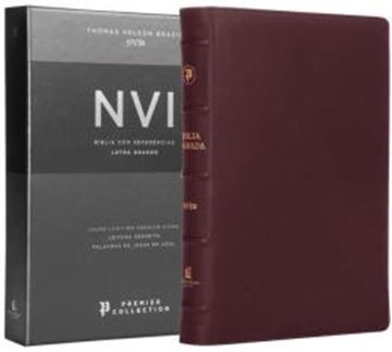 Imagem de BIBLIA SAGRADA NVI PREMIER COLLECTION, CAPA VINHO
