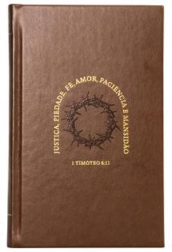 Imagem de BIBLIA NVI, LETRAS DE JESUS EM VERMELHO, COURO-SOFT MARROM SOBRE CAPA DURA, TIMOTEO