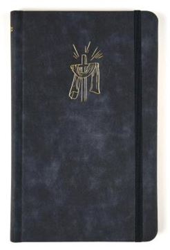 Imagem de BIBLIA SAGRADA SLIM NVI, LUXO, TECIDO AZUL MARINHO SOBRE CAPA DURA, COM ELASTICO
