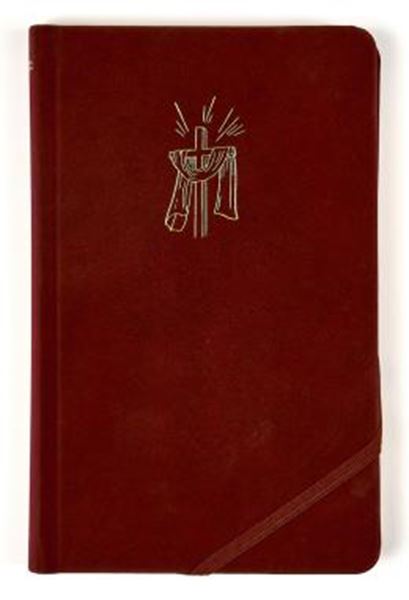 Picture of BIBLIA SAGRADA SLIM NVI, LUXO, TECIDO CEREJA SOBRE CAPA DURA, COM ELASTICO TRANSVERSAL