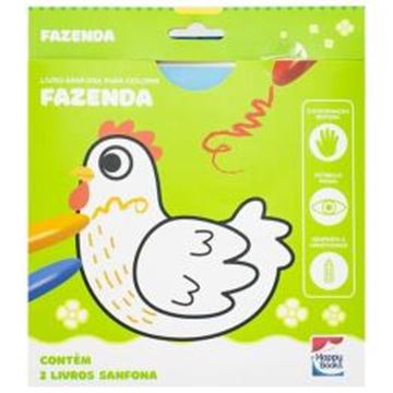 Imagem de LIVRO-SANFONA PARA COLORIR - FAZENDA