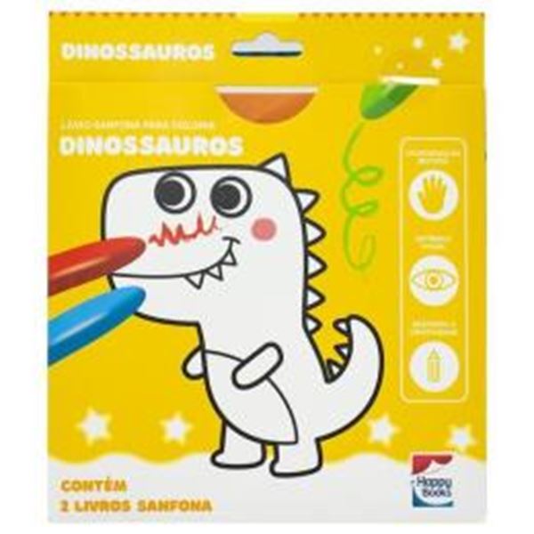Picture of LIVRO-SANFONA PARA COLORIR - DINOSSAUROS