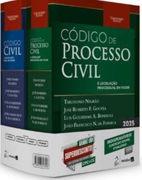 Picture of COMBO CODIGO CIVIL E PROCESSO CIVIL - LEGISLACAO PROCESSUAL EM VIGOR - 17ª ED