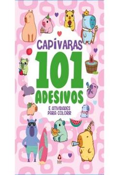Imagem de 101 ADESIVOS ATIVIDADES E DESENHOS PARA COLORIR - CAPIVARAS