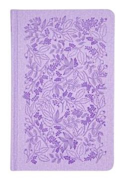 Imagem de BIBLIA SAGRADA SLIM ACF, LUXO, COURO-SOFT SOBRE CAPA DURA, LAVANDA, JARDIM