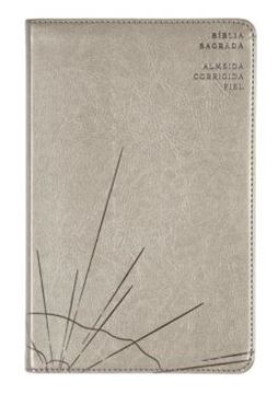 Imagem de BIBLIA SAGRADA SLIM ACF, LUXO, COURO-SOFT, CINZA