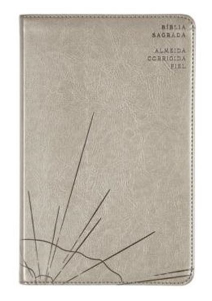 Picture of BIBLIA SAGRADA SLIM ACF, LUXO, COURO-SOFT, CINZA