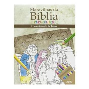 Imagem de MARAVILHAS DA BIBLIA PARA COLORIR - O NASCIMENTO DE JESUS