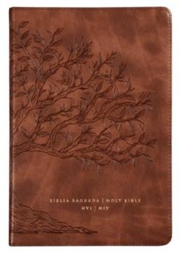 Imagem de BIBLIA BILINGUE - NVI/NIV - PORTUGUES/INGLES - COURO-SOFT - CARAMELO - LEITURA PERFEITA