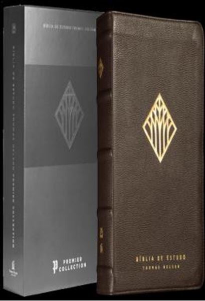 Picture of BIBLIA DE ESTUDO THOMAS NELSON  COURO LEGITIMO MARROM