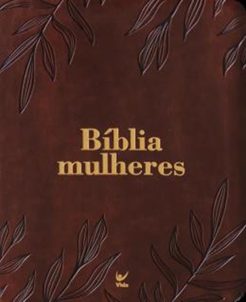 Picture of BIBLIA MULHERES NAA - 1 COLUNA - FOLHAS MARROM - POR VIVIANE MARTINELLO