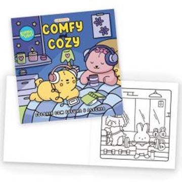 Imagem de SUNNY VIBES - COMFY AND COZY - COLORIR COM FOFURA E ALEGRIA - LIVRO DE COLORIR