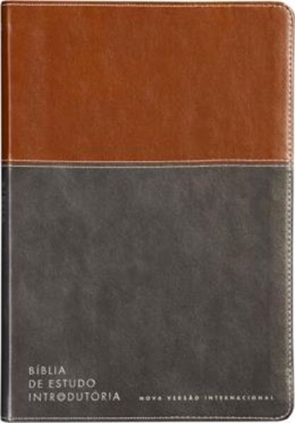 Picture of BIBLIA DE ESTUDO INTRODUTORIA, NVI, COURO-SOFT MARROM E CINZA CHUMBO, LEITURA PERFEITA